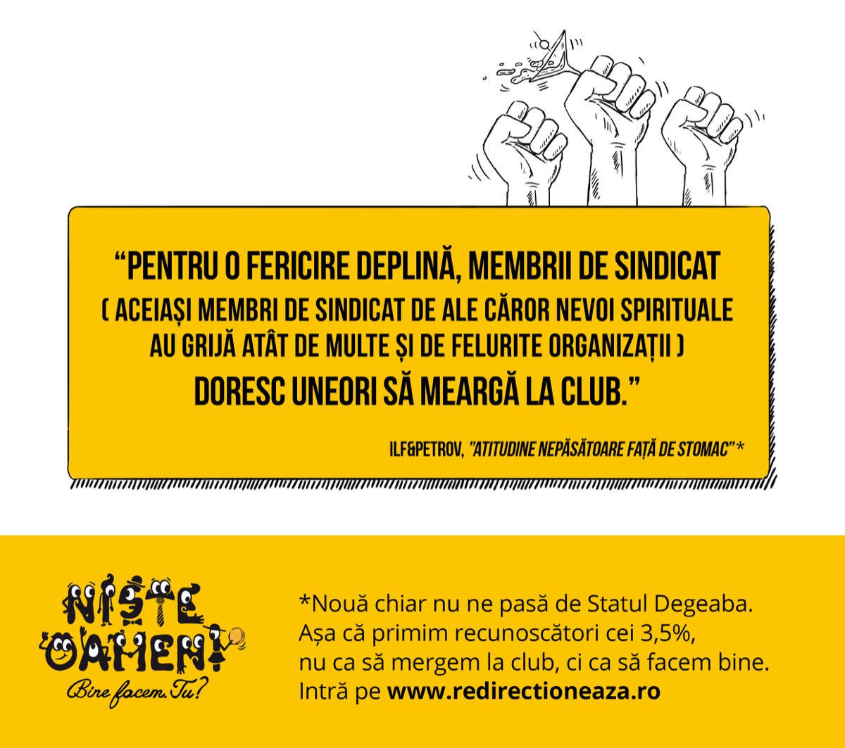 Campanie Niște Oameni — redirecționează 3,5% din impozitul pe venit